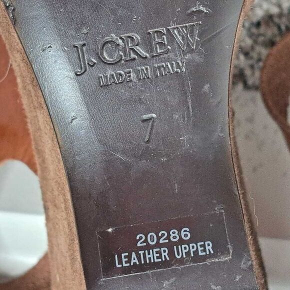 J Crew Leather Platform Sandals size 7 - Picture 6 of 6